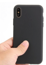 iPhone X/XS silikon Skal -Svart
