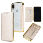 Elegant Flipcover iPhone X / XS Guld