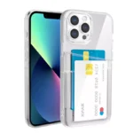 iPhone 14 pro max skal transparent med korthållare